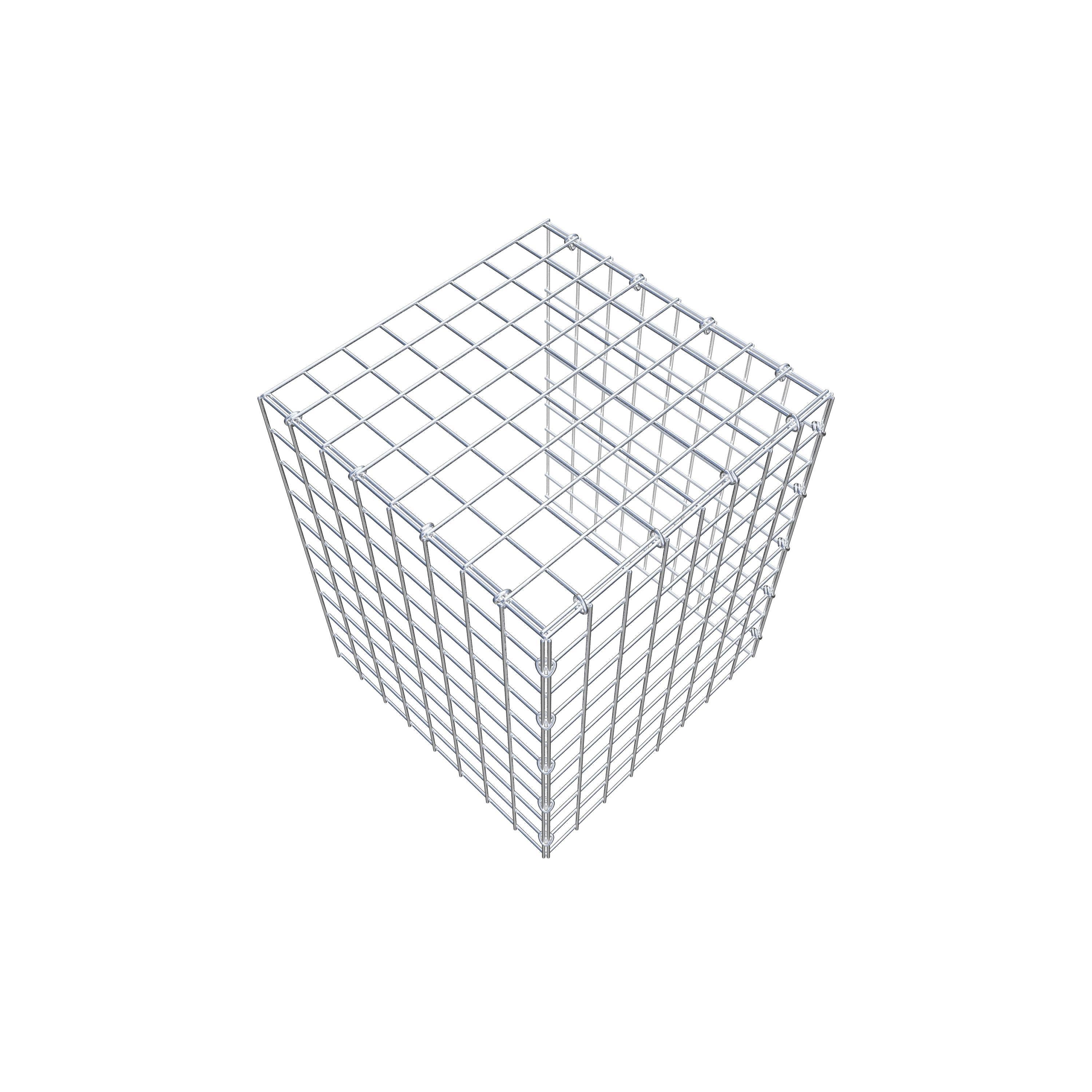 Mounted gabion type 4 50 cm x 40 cm x 40 cm (L x H x D), mesh size 5 cm x 5 cm, C-ring