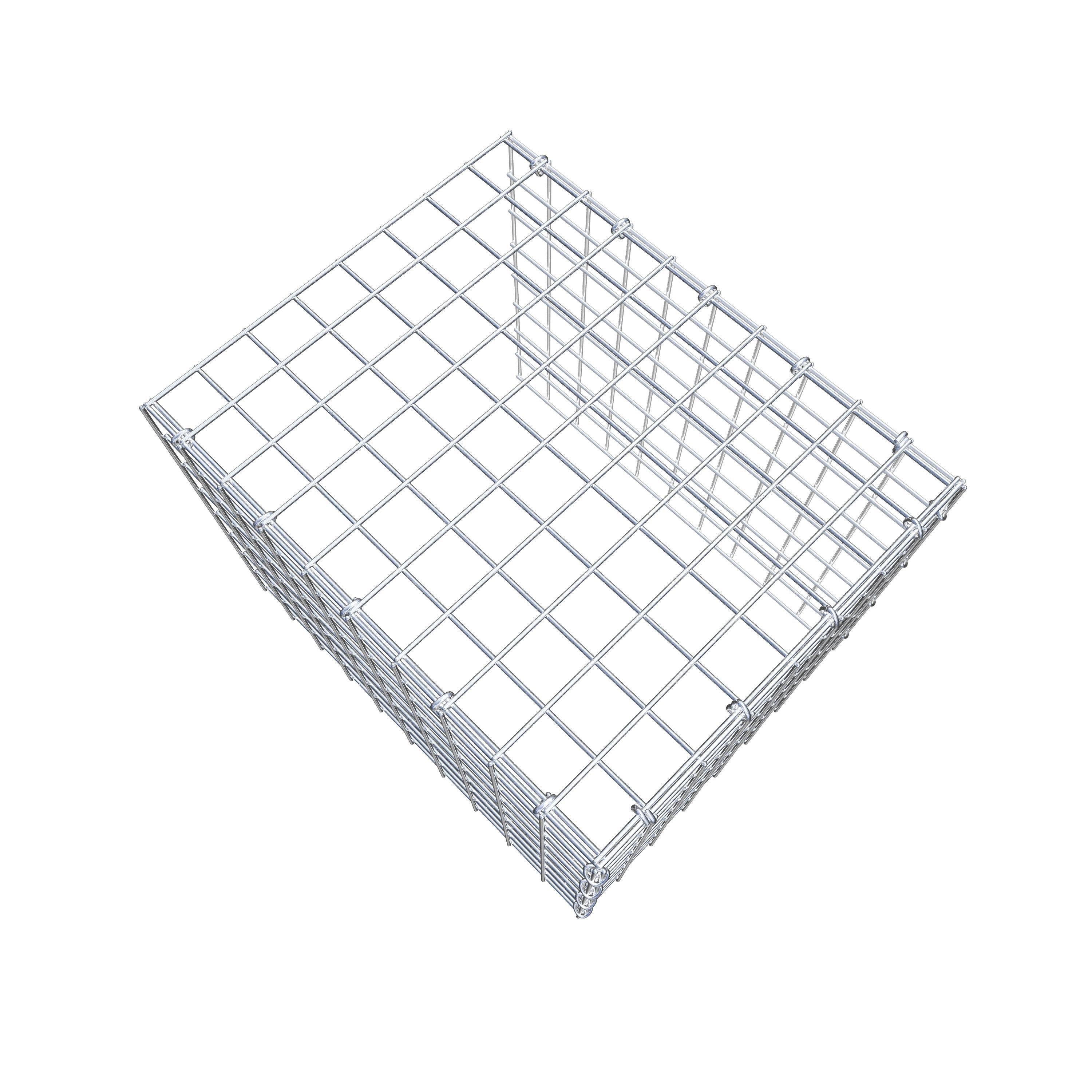 Mounted gabion type 4 50 cm x 40 cm x 40 cm (L x H x D), mesh size 5 cm x 5 cm, C-ring