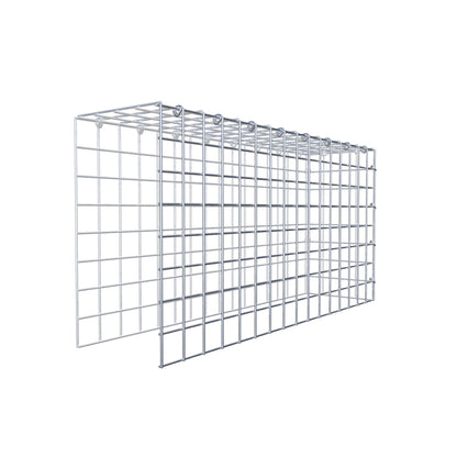 Mounted gabion type 4 80 cm x 40 cm x 20 cm (L x H x D), mesh size 5 cm x 5 cm, C-ring