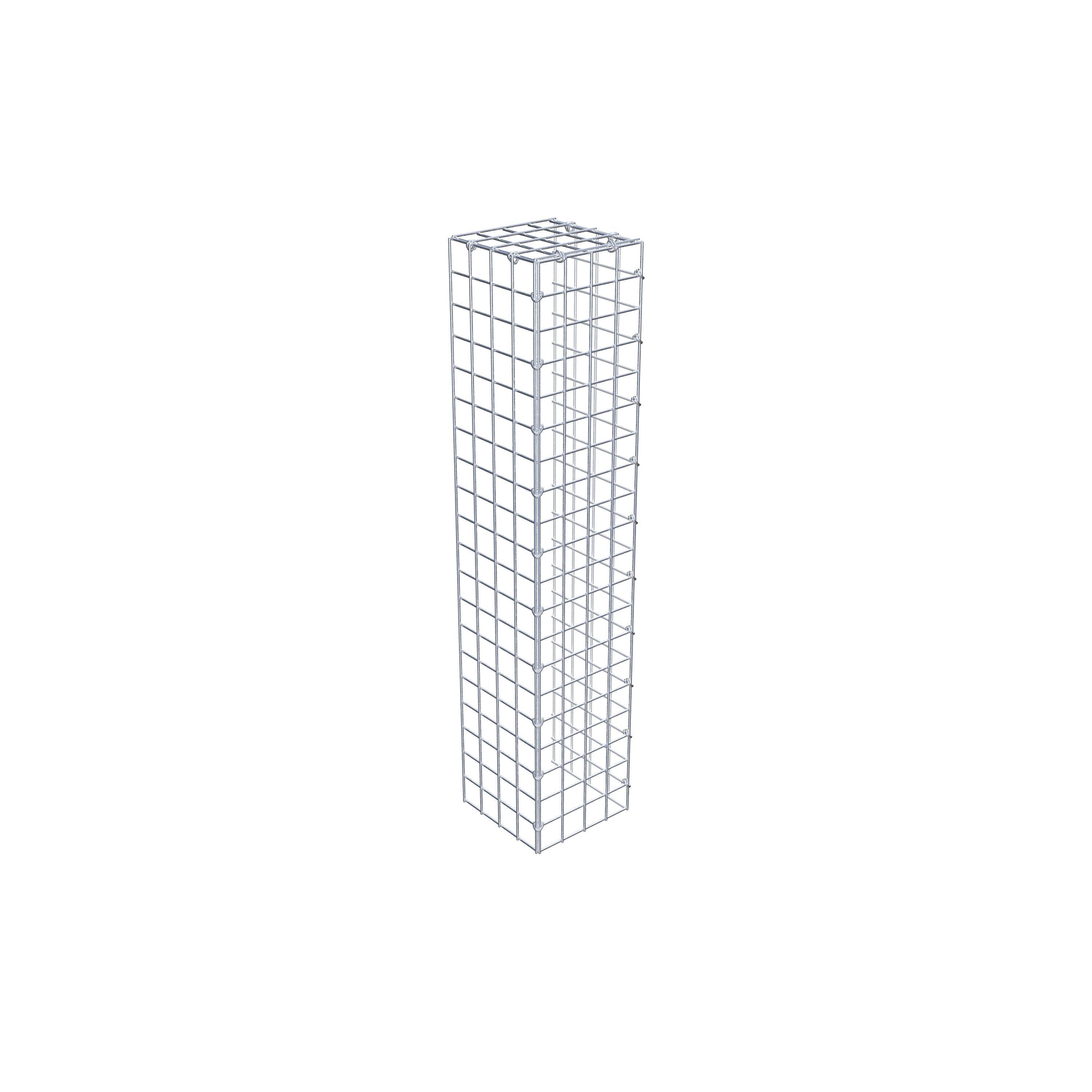 Mounted gabion type 4 100 cm x 20 cm x 20 cm (L x H x D), mesh size 5 cm x 5 cm, C-ring