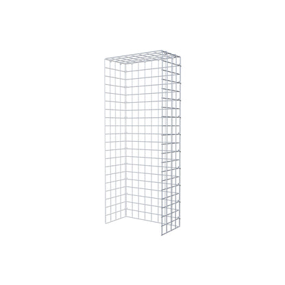 Monteret gabion type 4 100 cm x 20 cm x 40 cm (L x H x D), maskestørrelse 5 cm x 5 cm, C-ring