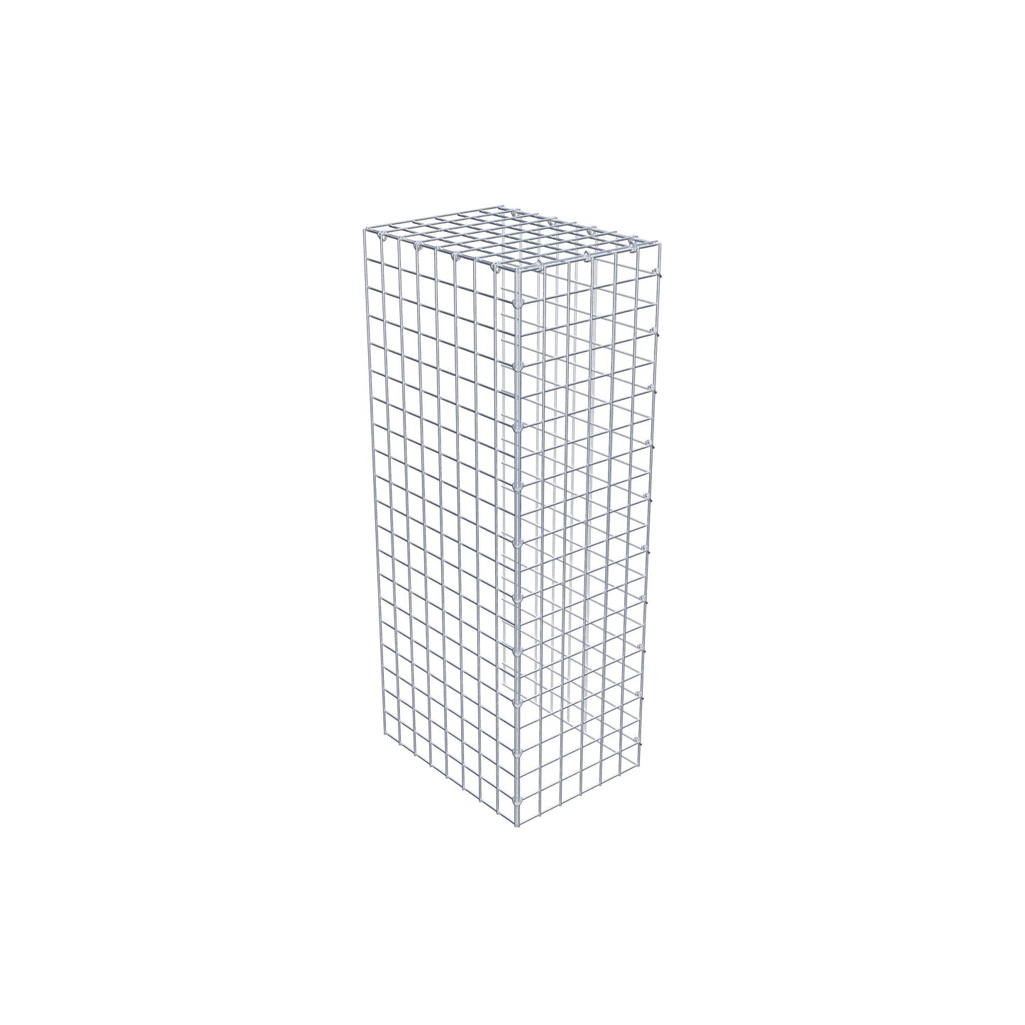 Monteret gabion type 4 100 cm x 40 cm x 30 cm (L x H x D), maskestørrelse 5 cm x 5 cm, C-ring