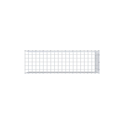 Monteret gabion type 4 100 cm x 40 cm x 30 cm (L x H x D), maskestørrelse 5 cm x 5 cm, C-ring