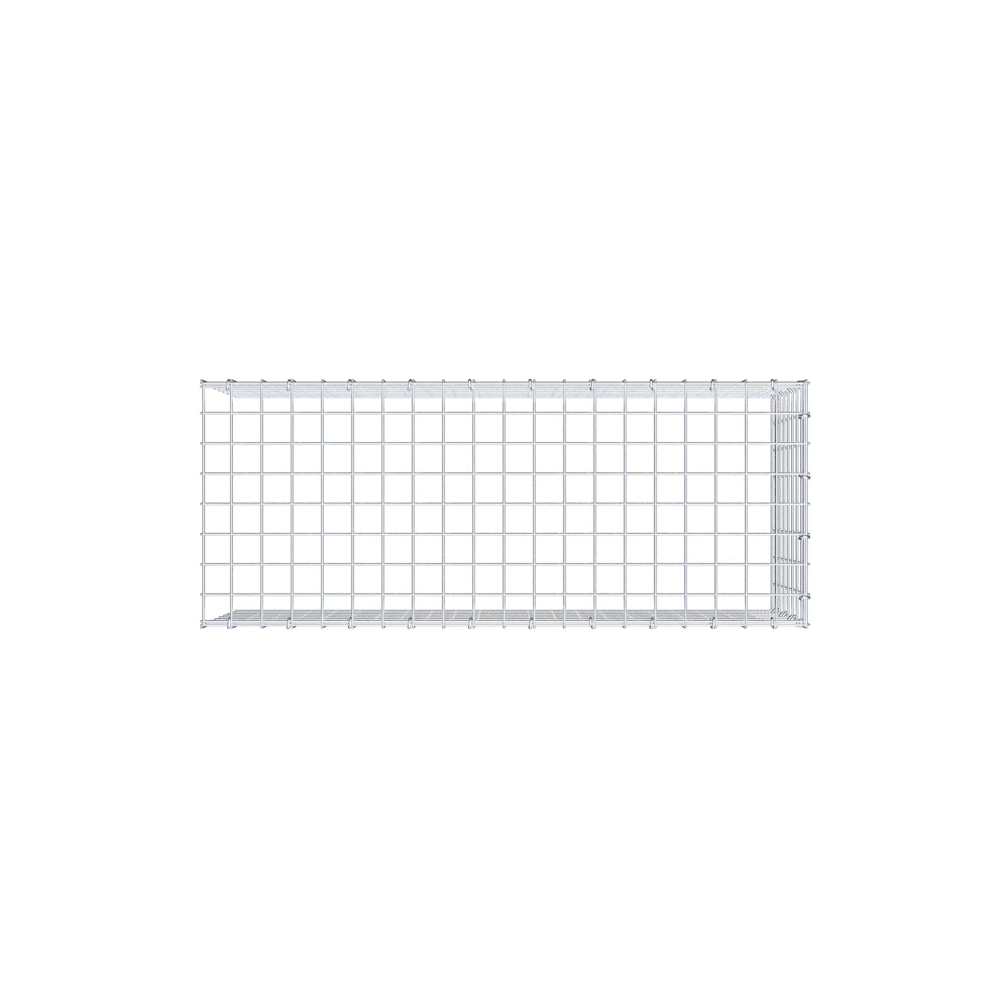 Gabbione aggiuntivo tipo 4 100 cm x 40 cm x 40 cm (L x H x P), maglia 5 cm x 5 cm, anello a C