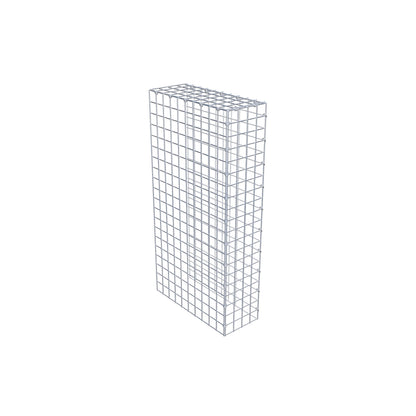 Monteret gabion type 4 100 cm x 50 cm x 20 cm (L x H x D), maskestørrelse 5 cm x 5 cm, C-ring