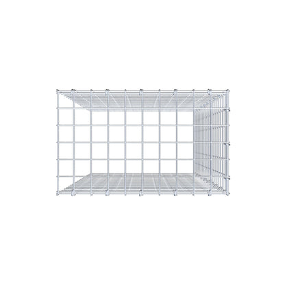 Mounted gabion type 4 100 cm x 50 cm x 30 cm (L x H x D), mesh size 5 cm x 5 cm, C-ring
