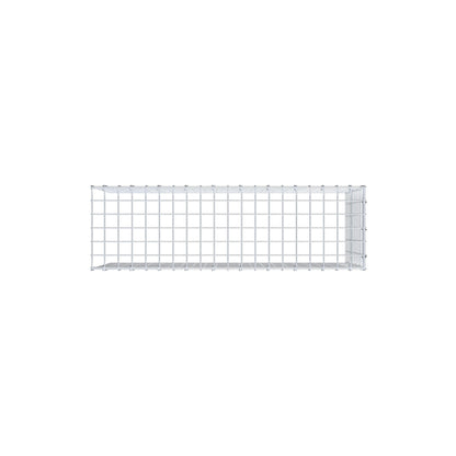 Mounted gabion type 4 100 cm x 50 cm x 30 cm (L x H x D), mesh size 5 cm x 5 cm, C-ring