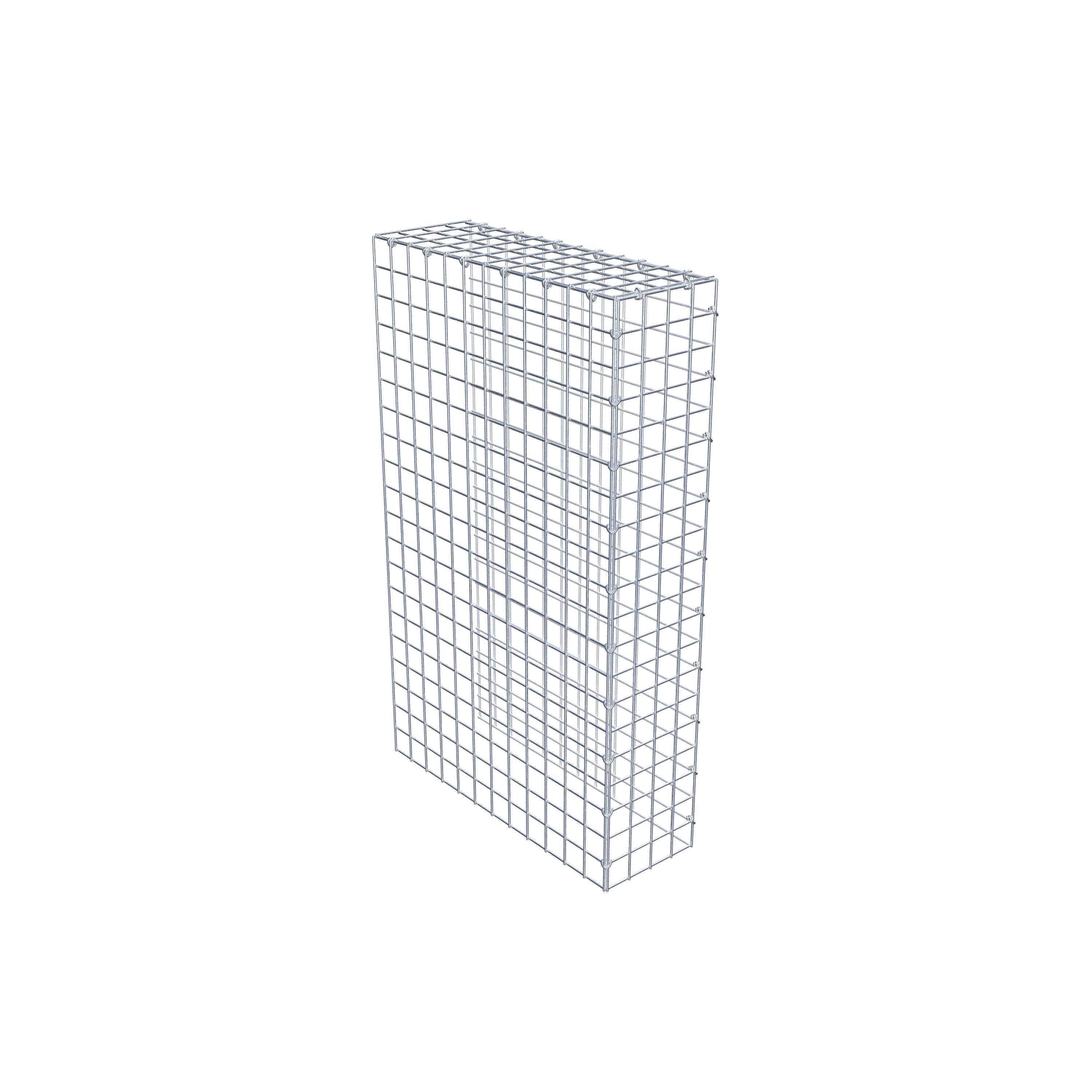 Mounted gabion type 4 100 cm x 60 cm x 20 cm (L x H x D), mesh size 5 cm x 5 cm, C-ring