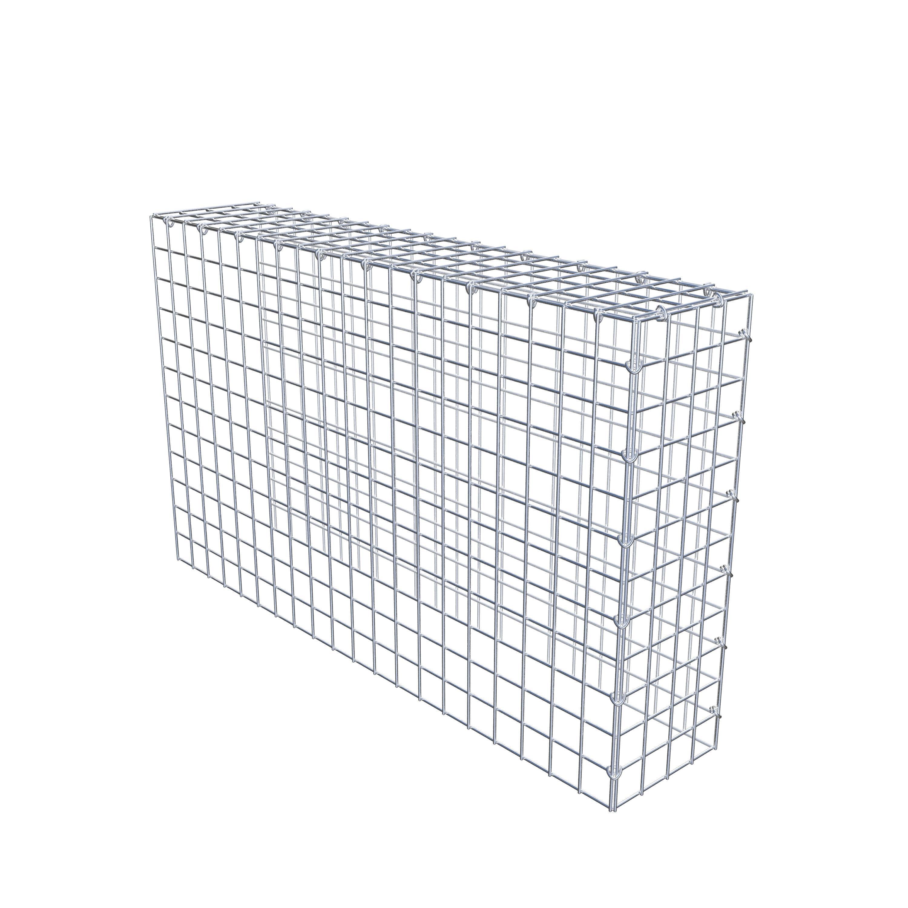 Monteret gabion type 4 100 cm x 60 cm x 20 cm (L x H x D), maskestørrelse 5 cm x 5 cm, C-ring