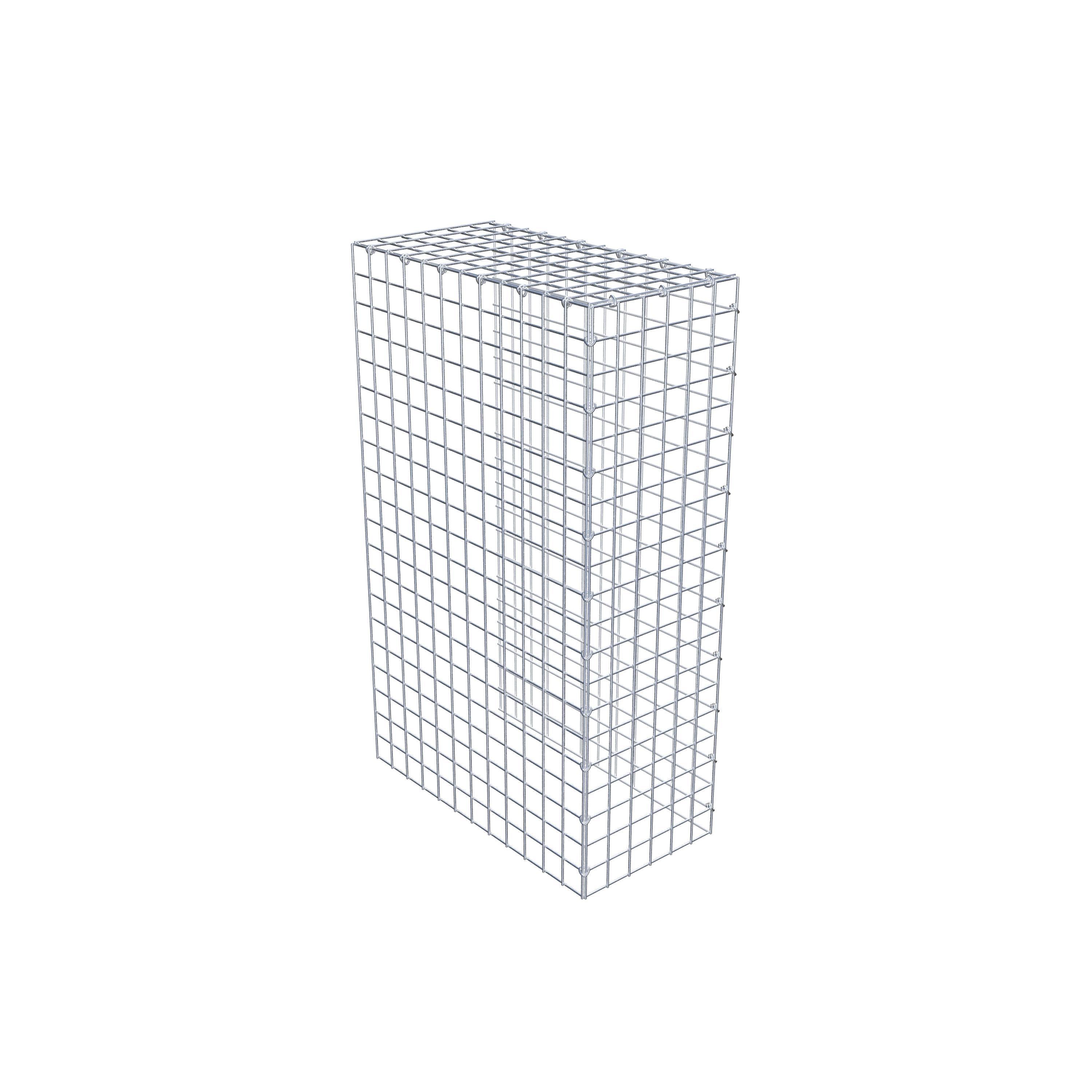 Monteret gabion type 4 100 cm x 60 cm x 30 cm (L x H x D), maskestørrelse 5 cm x 5 cm, C-ring