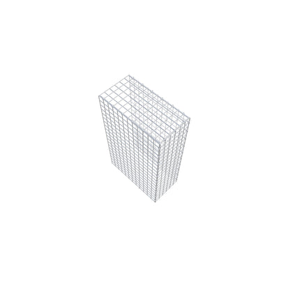 Mounted gabion type 4 100 cm x 60 cm x 30 cm (L x H x D), mesh size 5 cm x 5 cm, C-ring