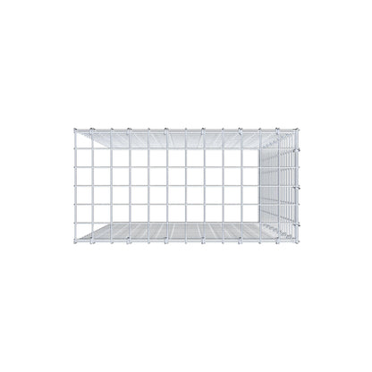 Mounted gabion type 4 100 cm x 60 cm x 30 cm (L x H x D), mesh size 5 cm x 5 cm, C-ring