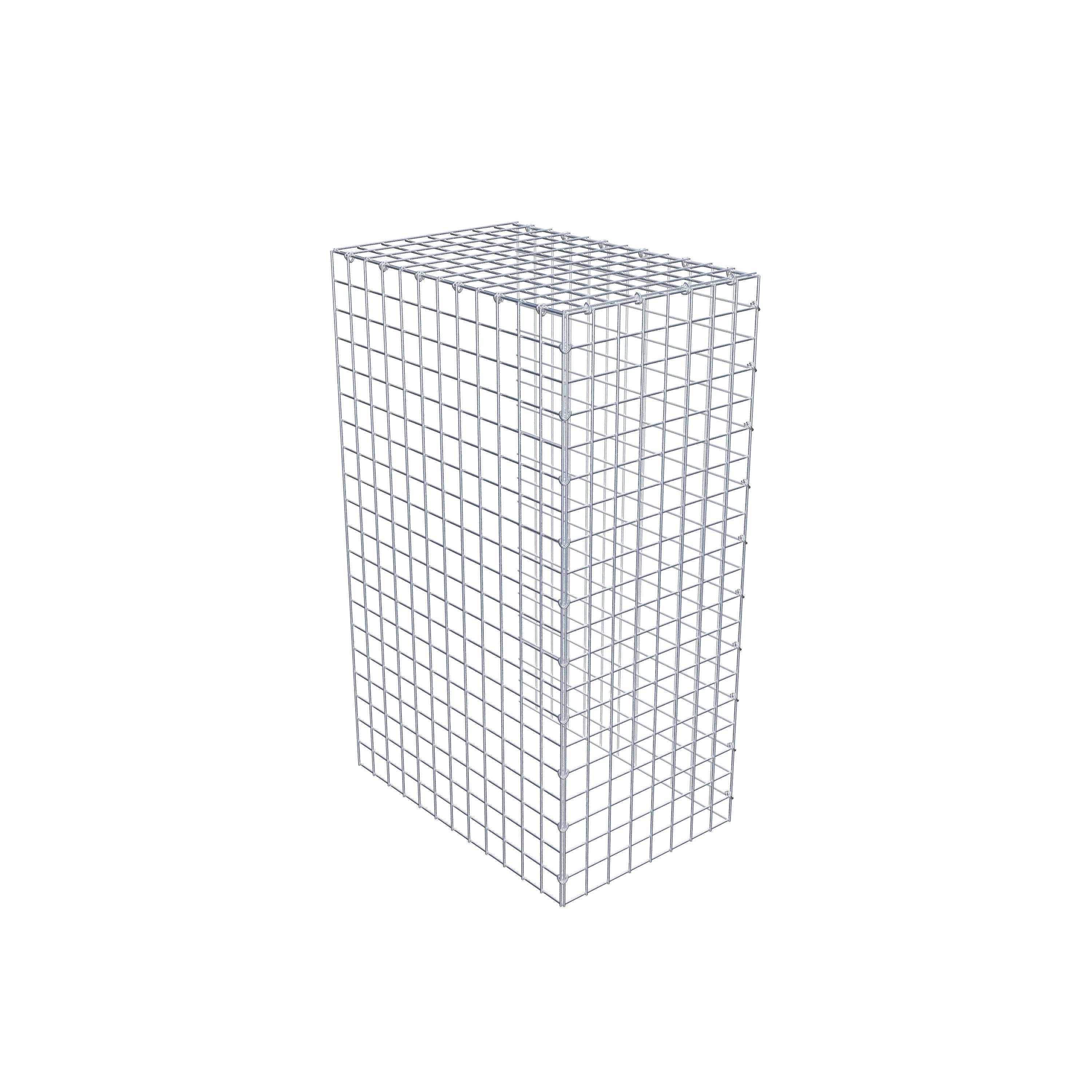 Monteret gabion type 4 100 cm x 60 cm x 40 cm (L x H x D), maskestørrelse 5 cm x 5 cm, C-ring