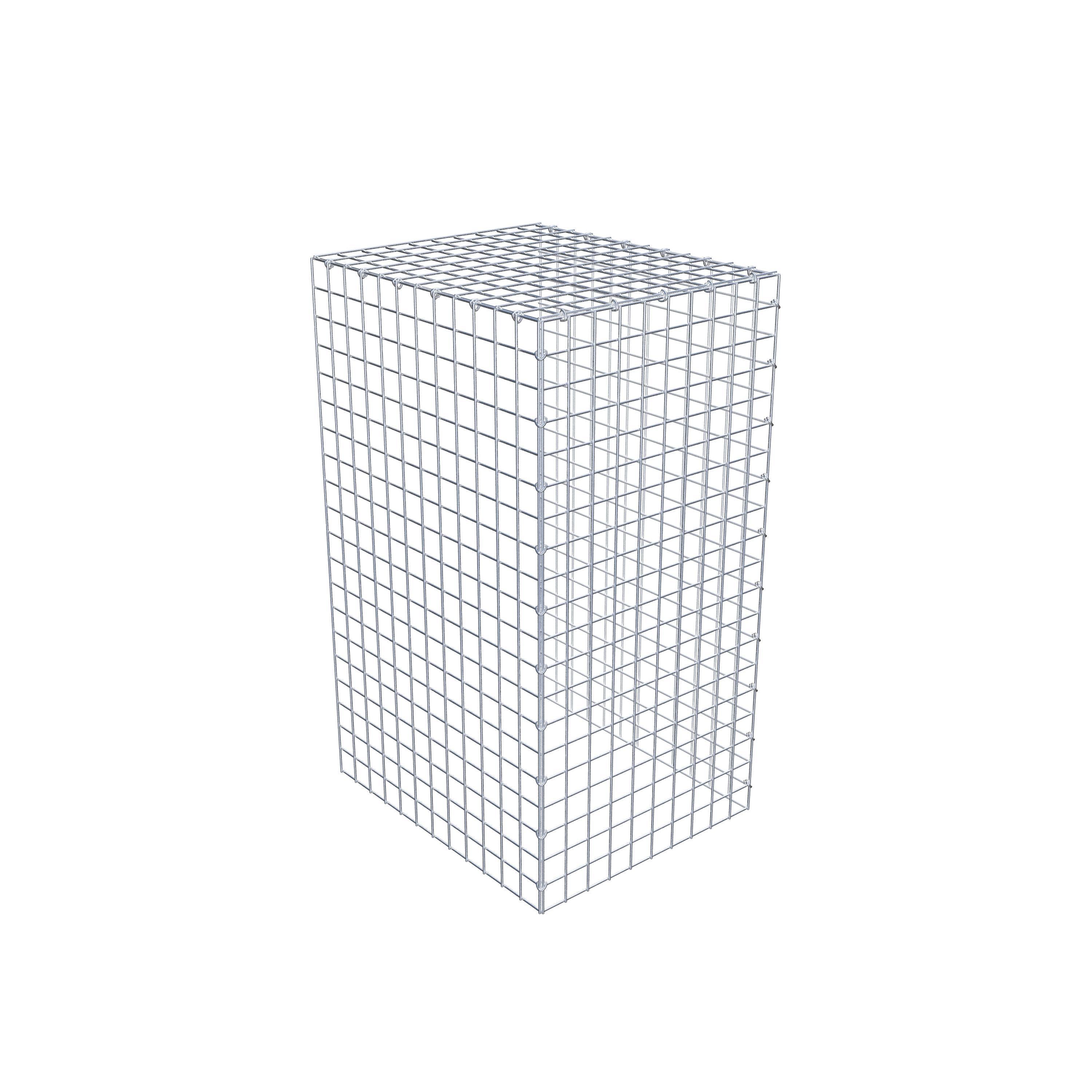 Monteret gabion type 4 100 cm x 60 cm x 50 cm (L x H x D), maskestørrelse 5 cm x 5 cm, C-ring