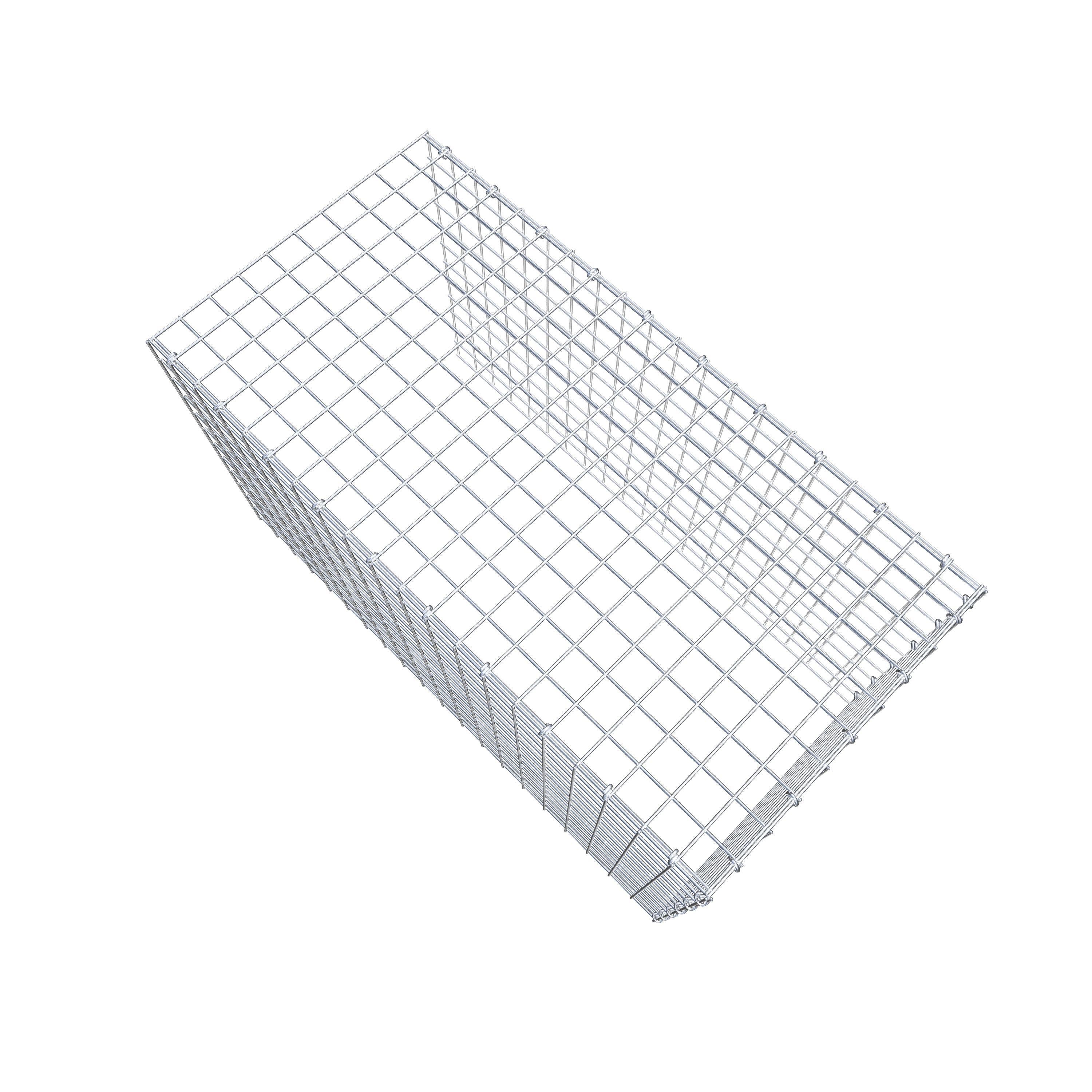 Monteret gabion type 4 100 cm x 60 cm x 50 cm (L x H x D), maskestørrelse 5 cm x 5 cm, C-ring