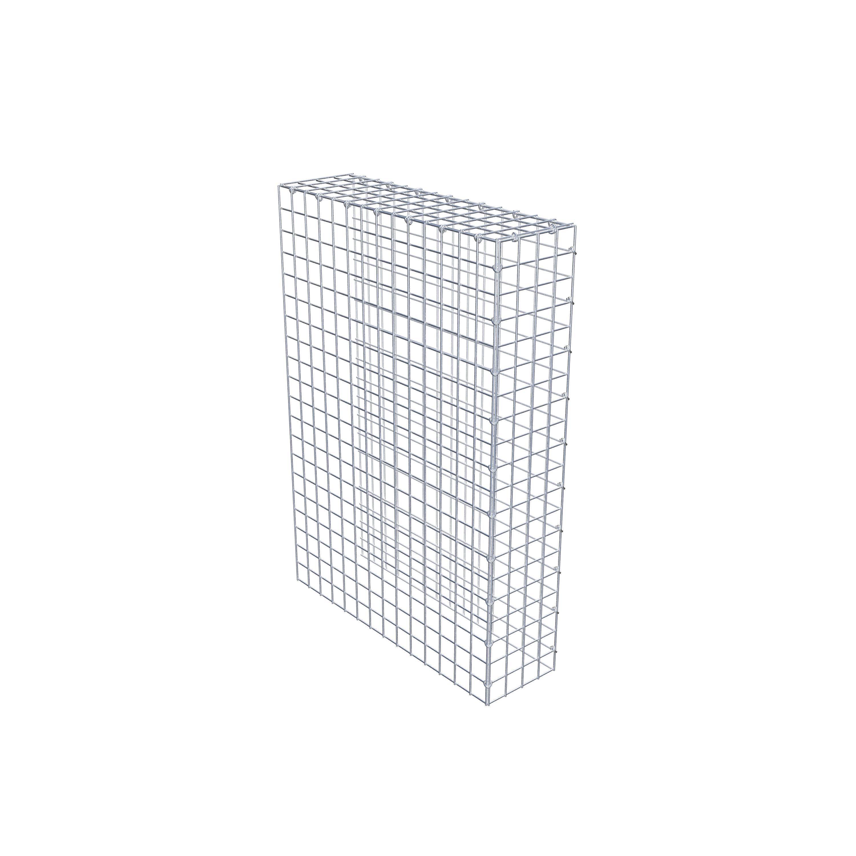 Mounted gabion type 4 100 cm x 70 cm x 20 cm (L x H x D), mesh size 5 cm x 5 cm, C-ring