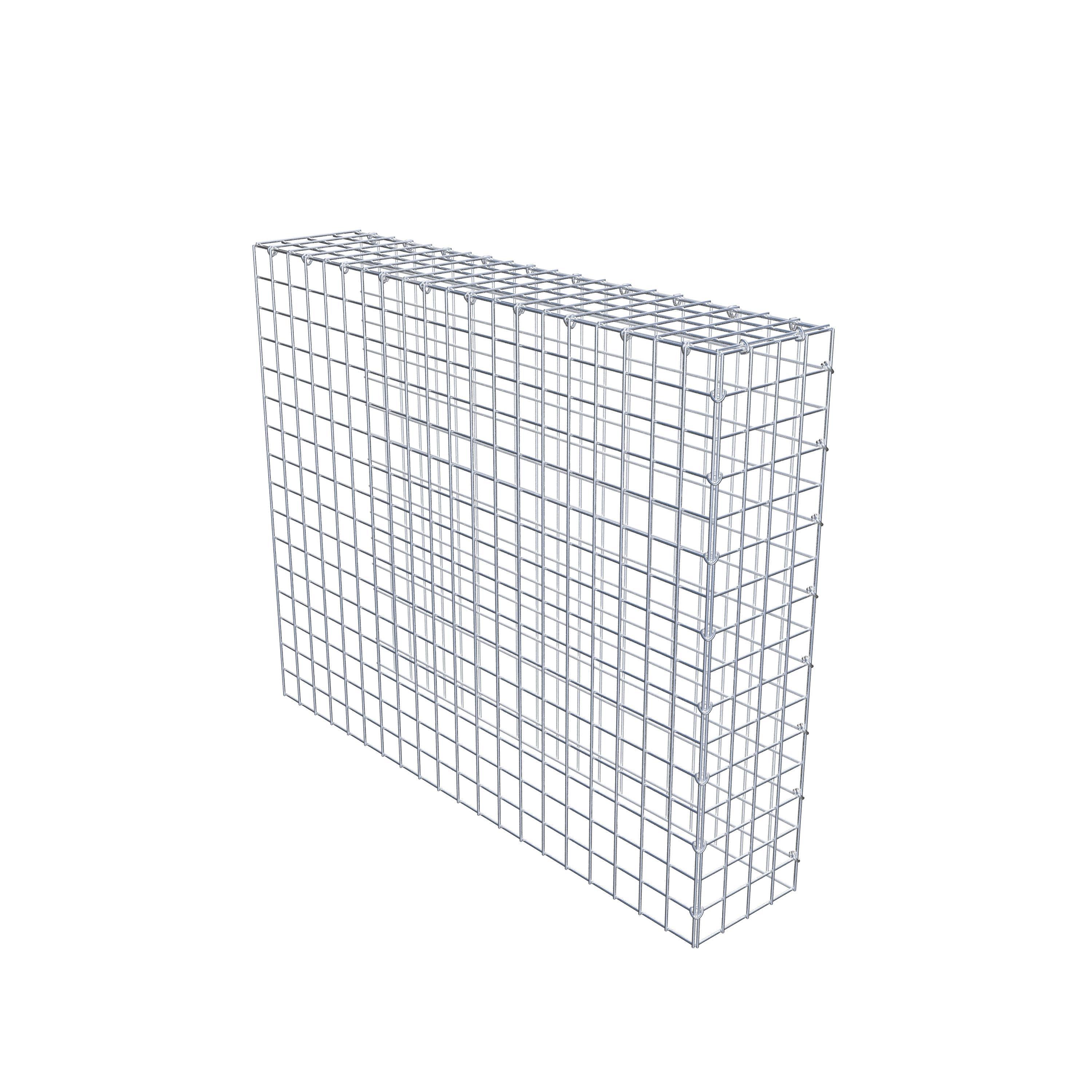 Mounted gabion type 4 100 cm x 80 cm x 20 cm (L x H x D), mesh size 5 cm x 5 cm, C-ring