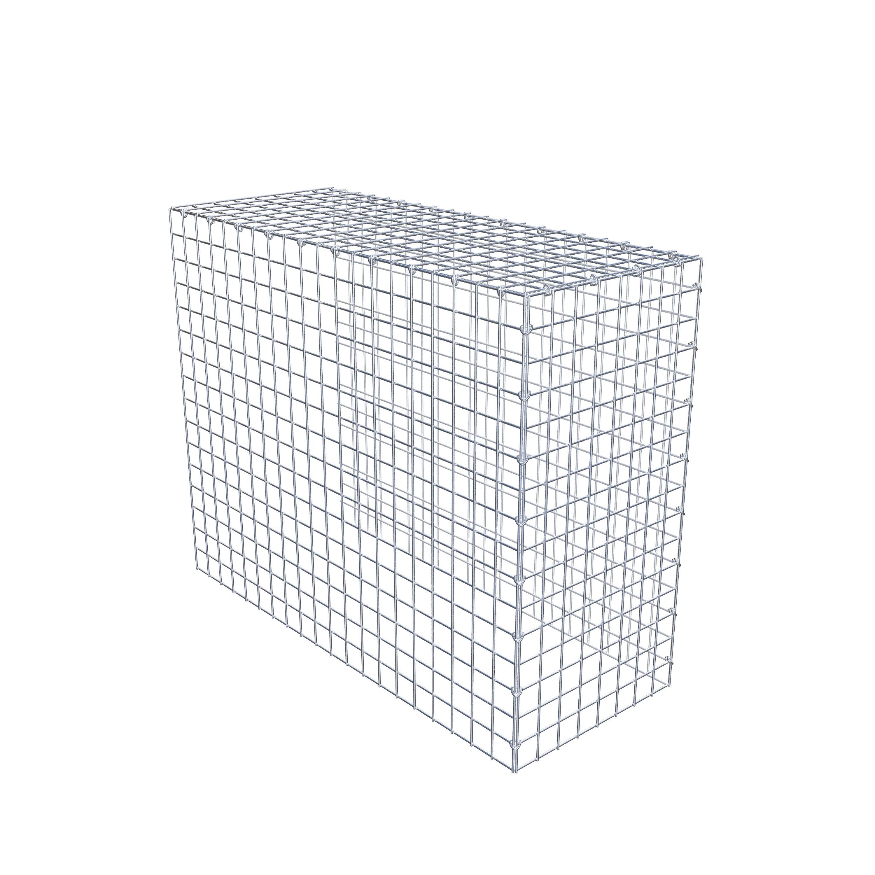 Monteret gabion type 4 100 cm x 80 cm x 40 cm (L x H x D), maskestørrelse 5 cm x 5 cm, C-ring