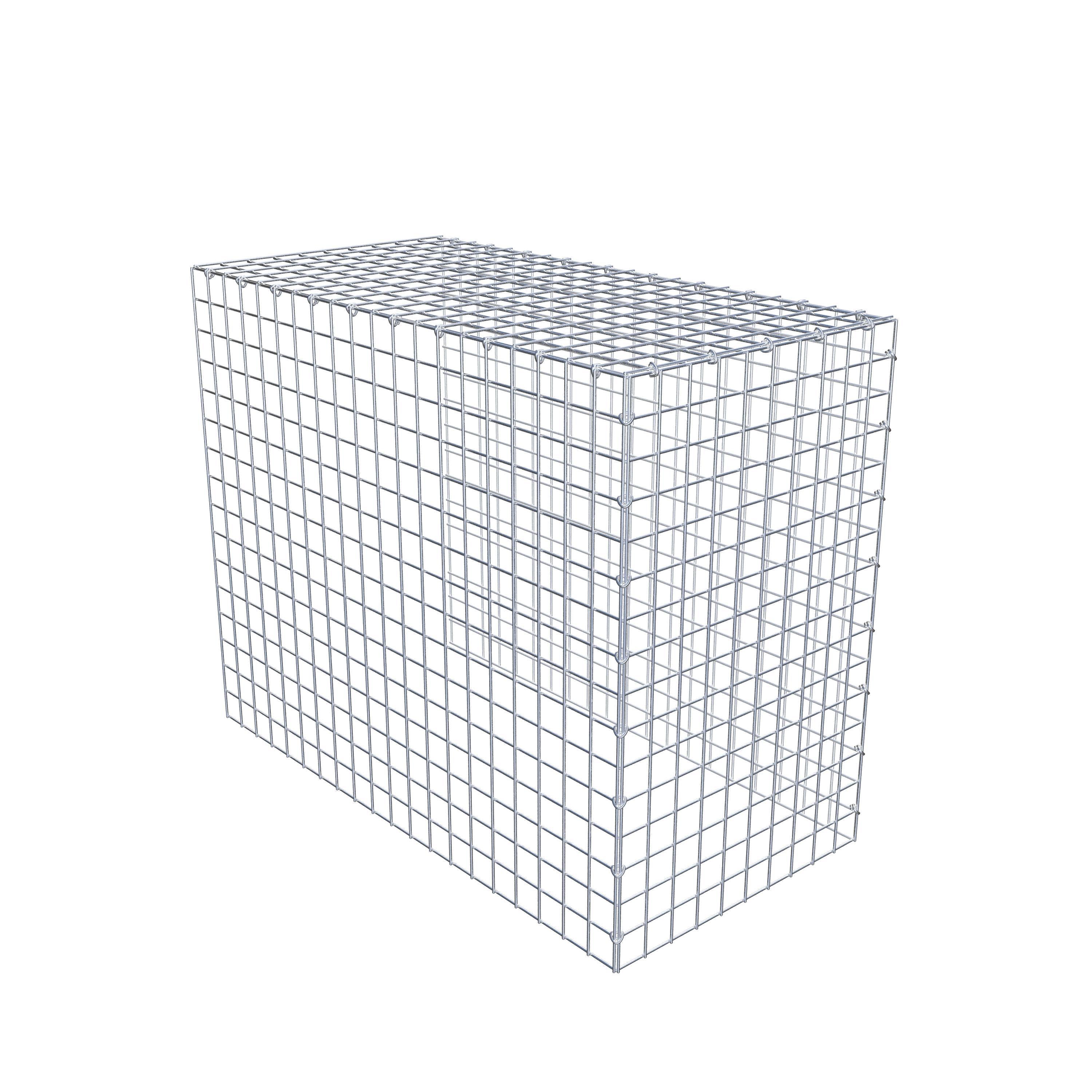 Monteret gabion type 4 100 cm x 80 cm x 50 cm (L x H x D), maskestørrelse 5 cm x 5 cm, C-ring