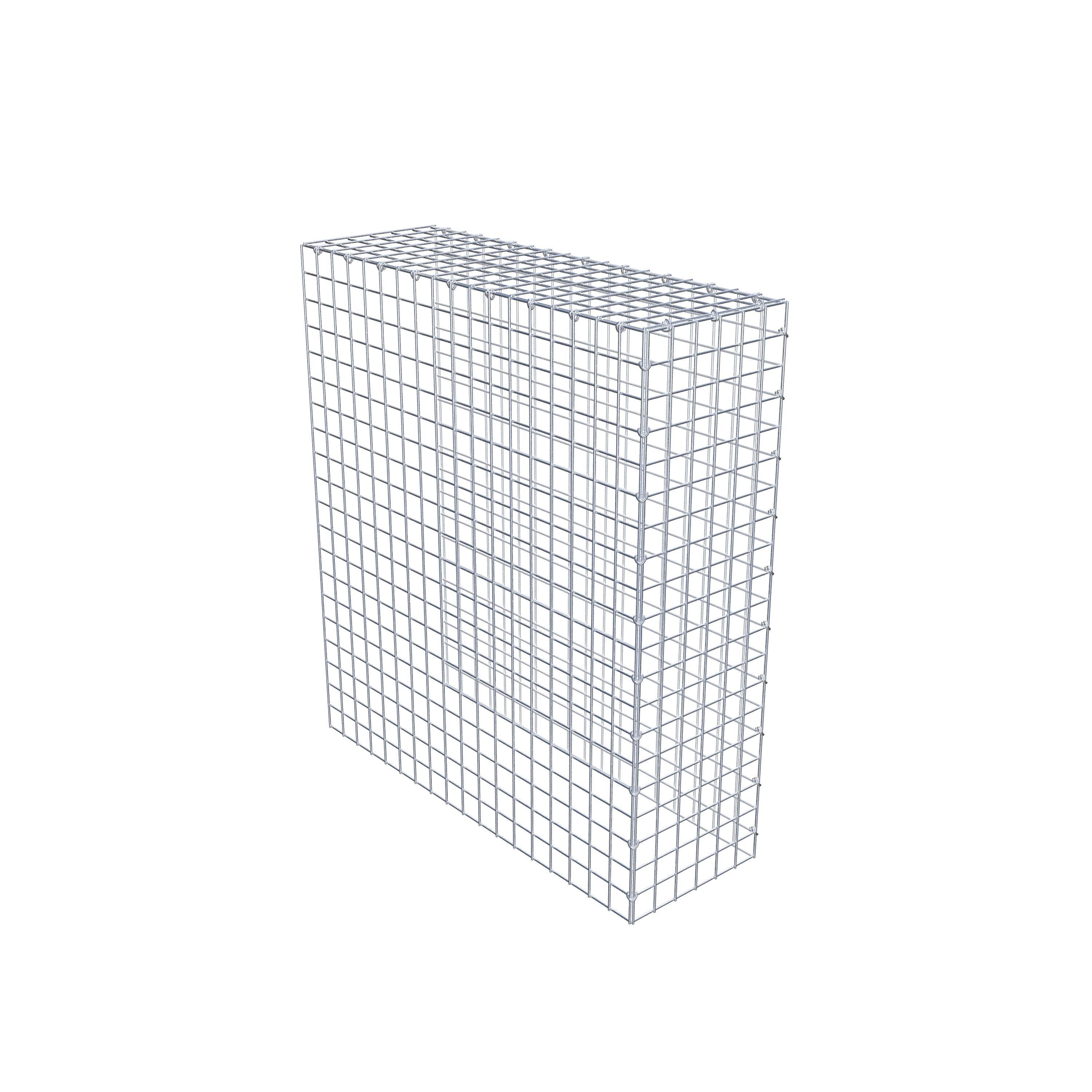 Monteret gabion type 4 100 cm x 90 cm x 30 cm (L x H x D), maskestørrelse 5 cm x 5 cm, C-ring