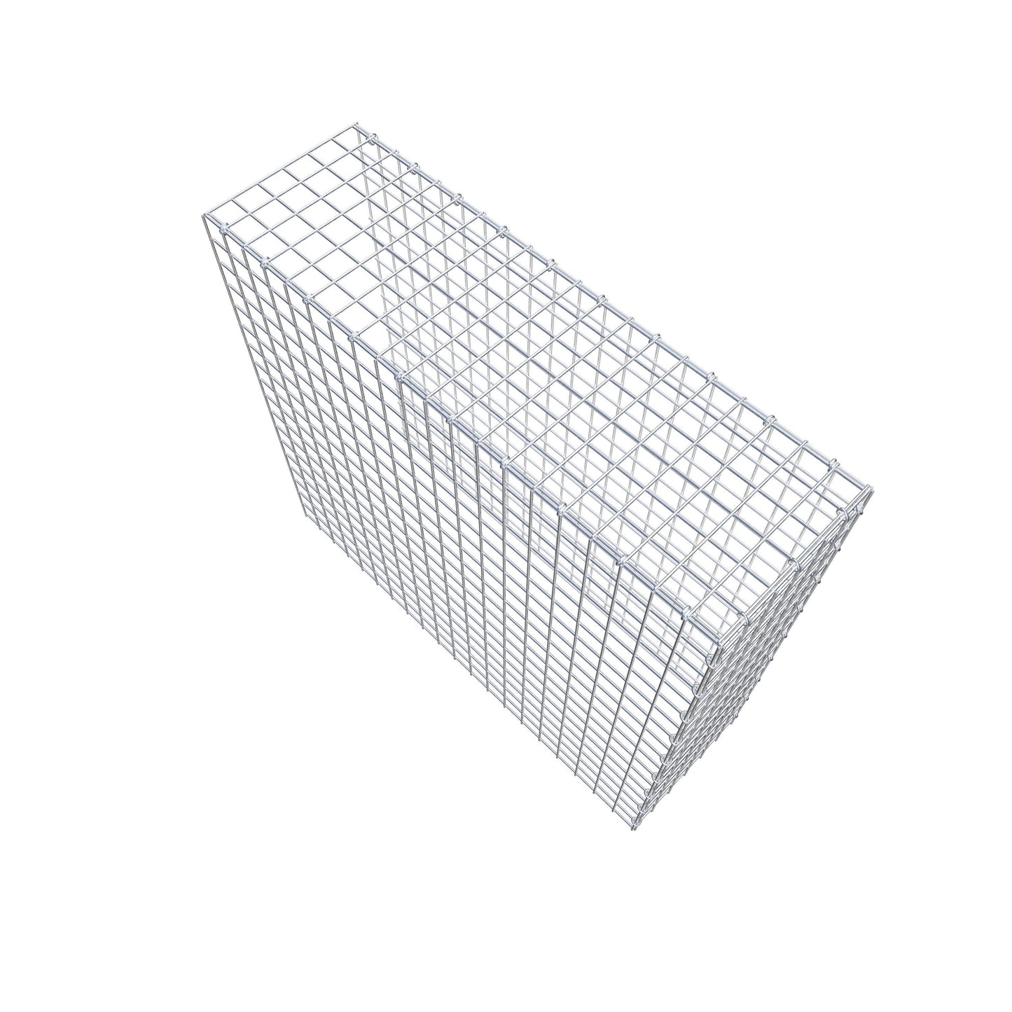 Mounted gabion type 4 100 cm x 90 cm x 30 cm (L x H x D), mesh size 5 cm x 5 cm, C-ring