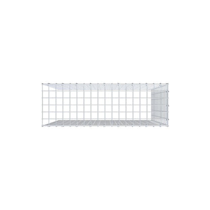 Mounted gabion type 4 100 cm x 90 cm x 30 cm (L x H x D), mesh size 5 cm x 5 cm, C-ring