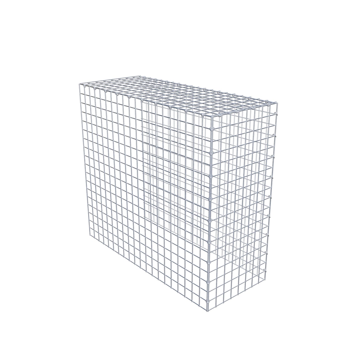 Monteret gabion type 4 100 cm x 90 cm x 40 cm (L x H x D), maskestørrelse 5 cm x 5 cm, C-ring