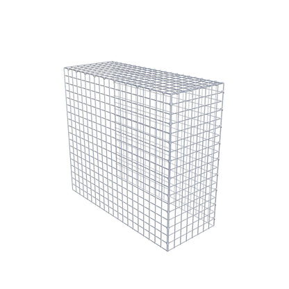 Monteret gabion type 4 100 cm x 90 cm x 40 cm (L x H x D), maskestørrelse 5 cm x 5 cm, C-ring