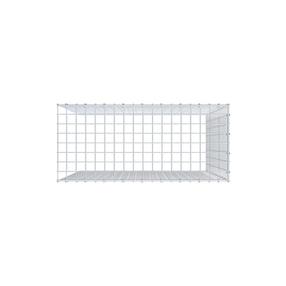 Monteret gabion type 4 100 cm x 90 cm x 40 cm (L x H x D), maskestørrelse 5 cm x 5 cm, C-ring
