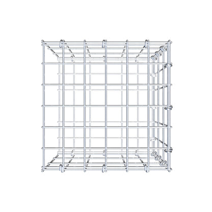 Monteret gabion type 2 30 cm x 30 cm x 30 cm, maskestørrelse 5 cm x 10 cm, C-ring