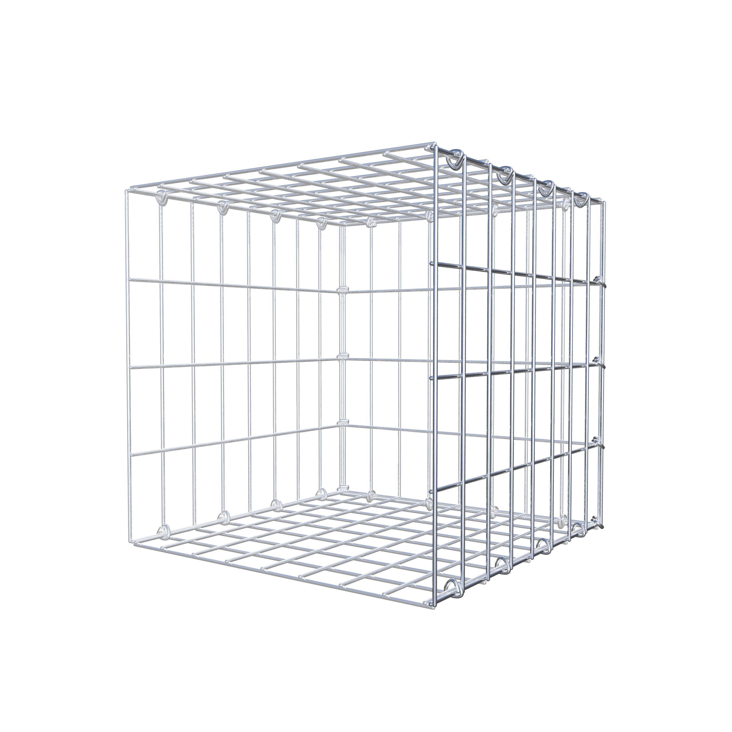 Anbaugabione Typ 2 40 cm x 40 cm x 40 cm, Maschenweite 5 cm x 10 cm, C-Ring