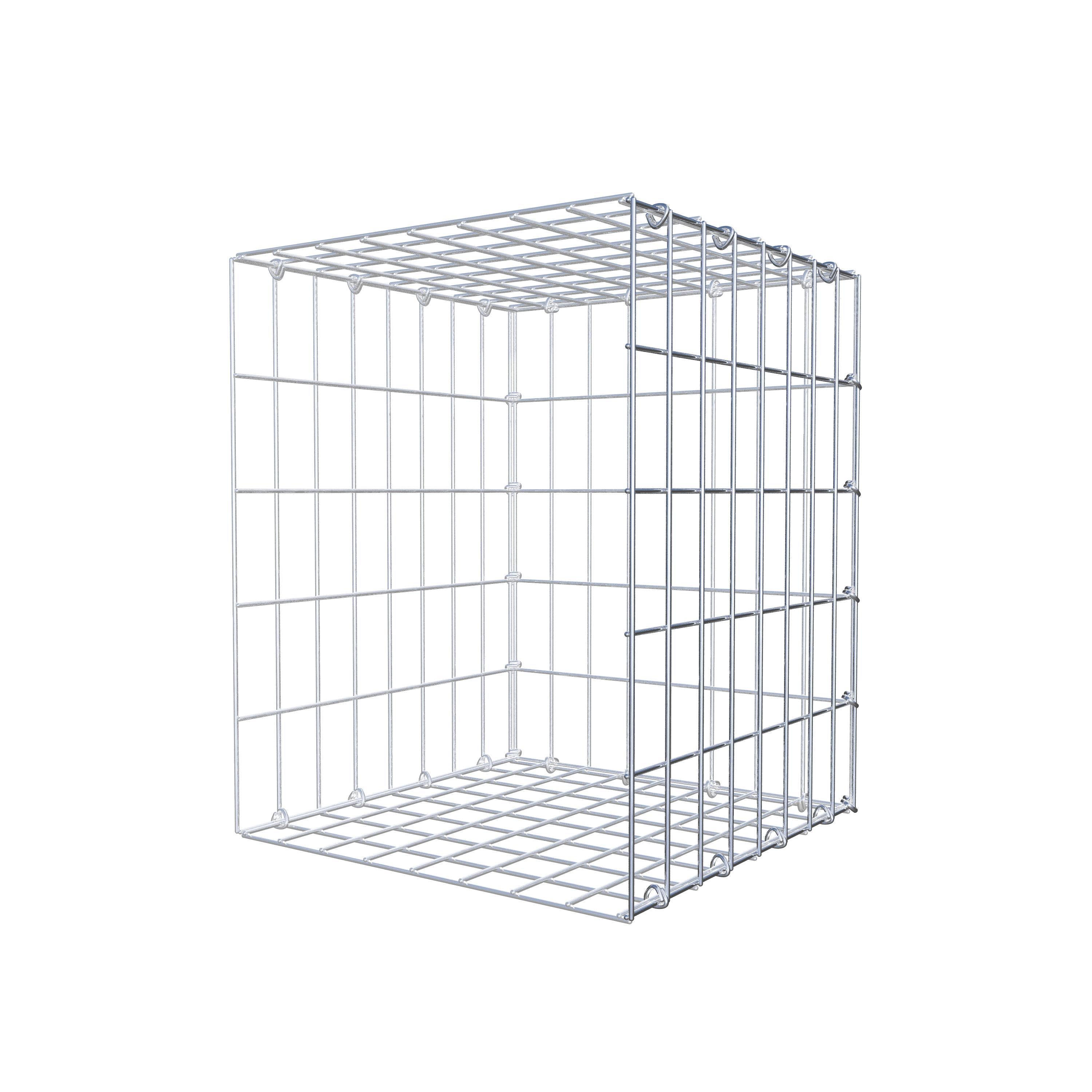 Monteret gabion type 2 50 cm x 40 cm x 40 cm, maskestørrelse 5 cm x 10 cm, C-ring