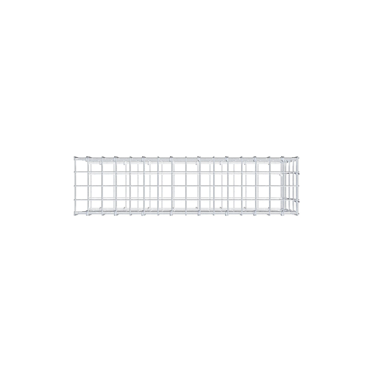 Mounted gabion type 2 80 cm x 40 cm x 20 cm, mesh size 5 cm x 10 cm, C-ring