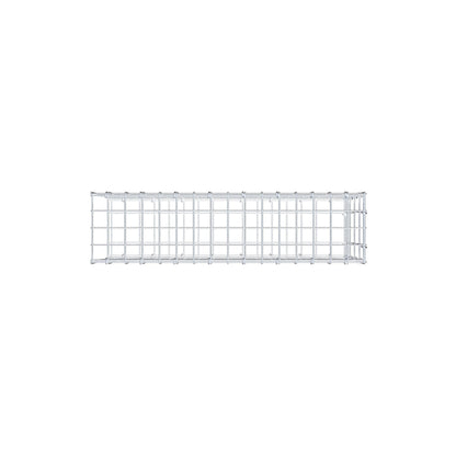 Mounted gabion type 2 80 cm x 40 cm x 20 cm, mesh size 5 cm x 10 cm, C-ring