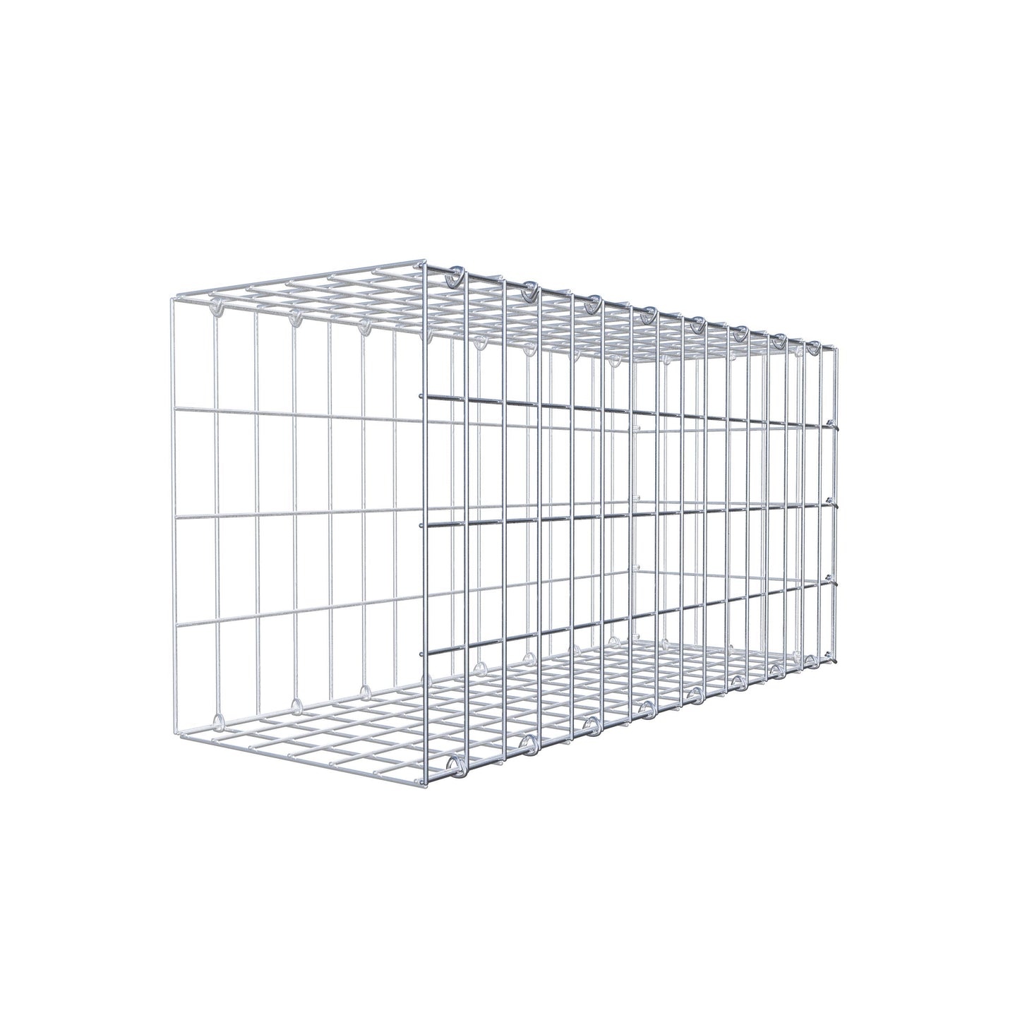 Anbaugabione Typ 2 80 cm x 40 cm x 30 cm, Maschenweite 5 cm x 10 cm, C-Ring