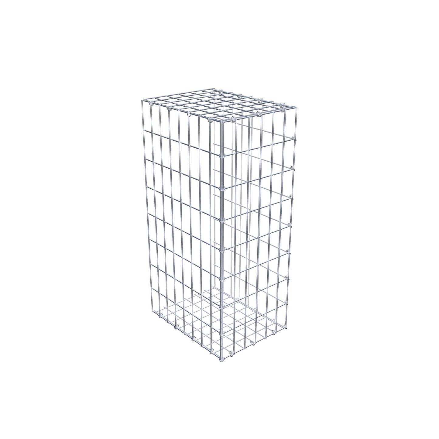 Anbaugabione Typ 2 80 cm x 40 cm x 30 cm, Maschenweite 5 cm x 10 cm, C-Ring