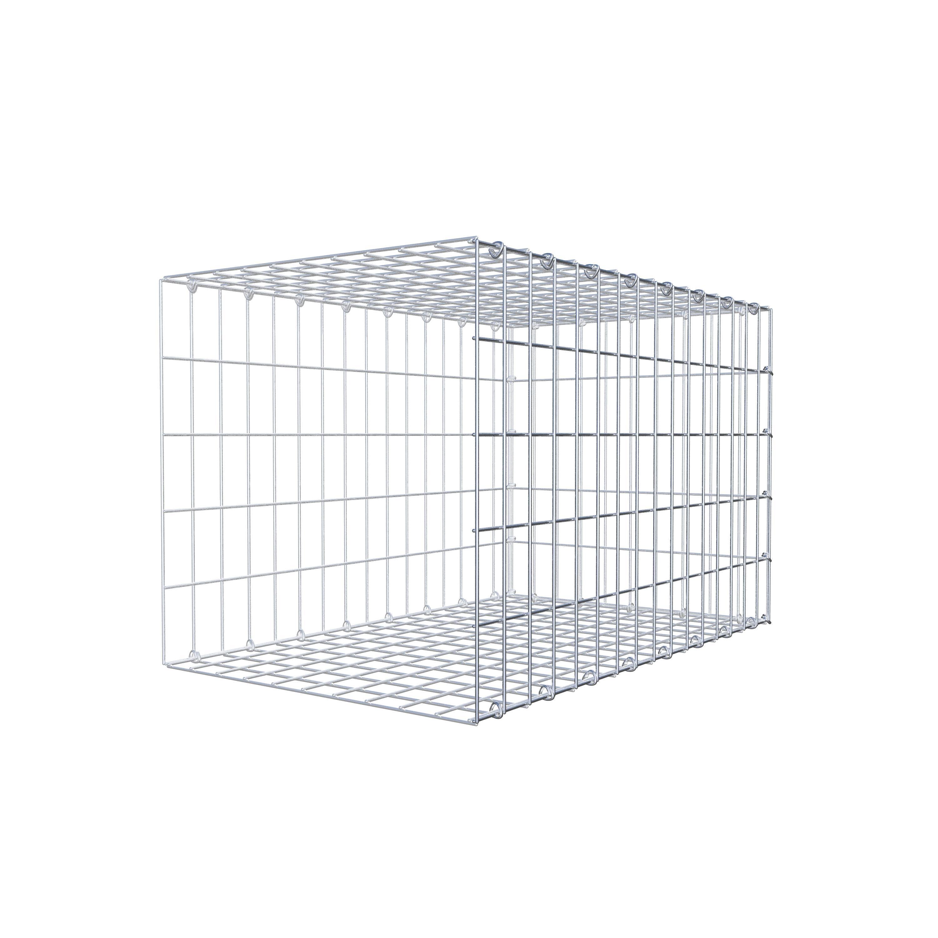 Mounted gabion type 2 80 cm x 50 cm x 50 cm, mesh size 5 cm x 10 cm, C-ring