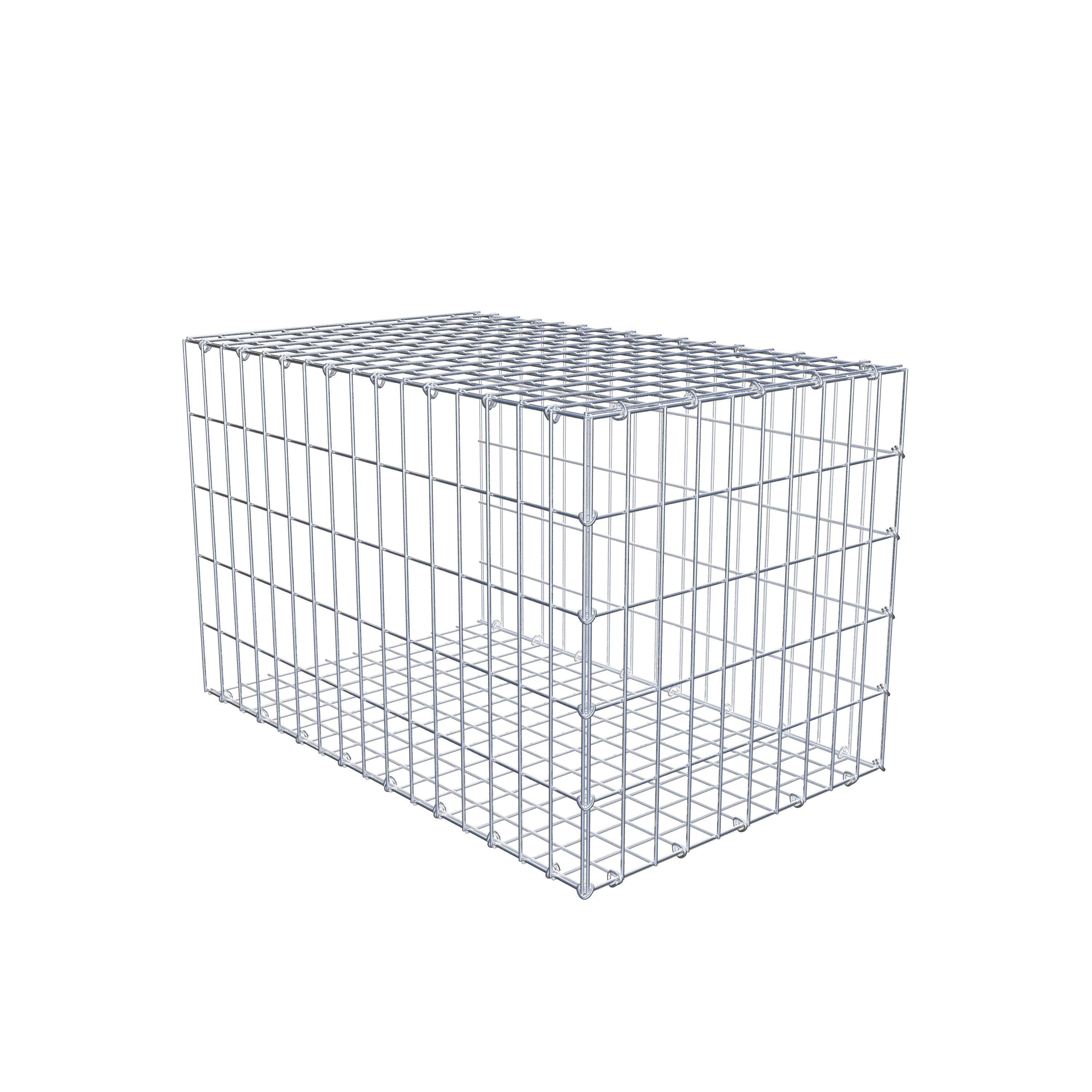 Mounted gabion type 2 80 cm x 50 cm x 50 cm, mesh size 5 cm x 10 cm, C-ring