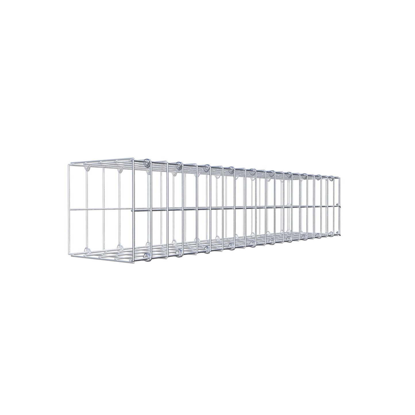 Gavión complementario tipo 2 100 cm x 20 cm x 20 cm, malla 5 cm x 10 cm, anillo en C