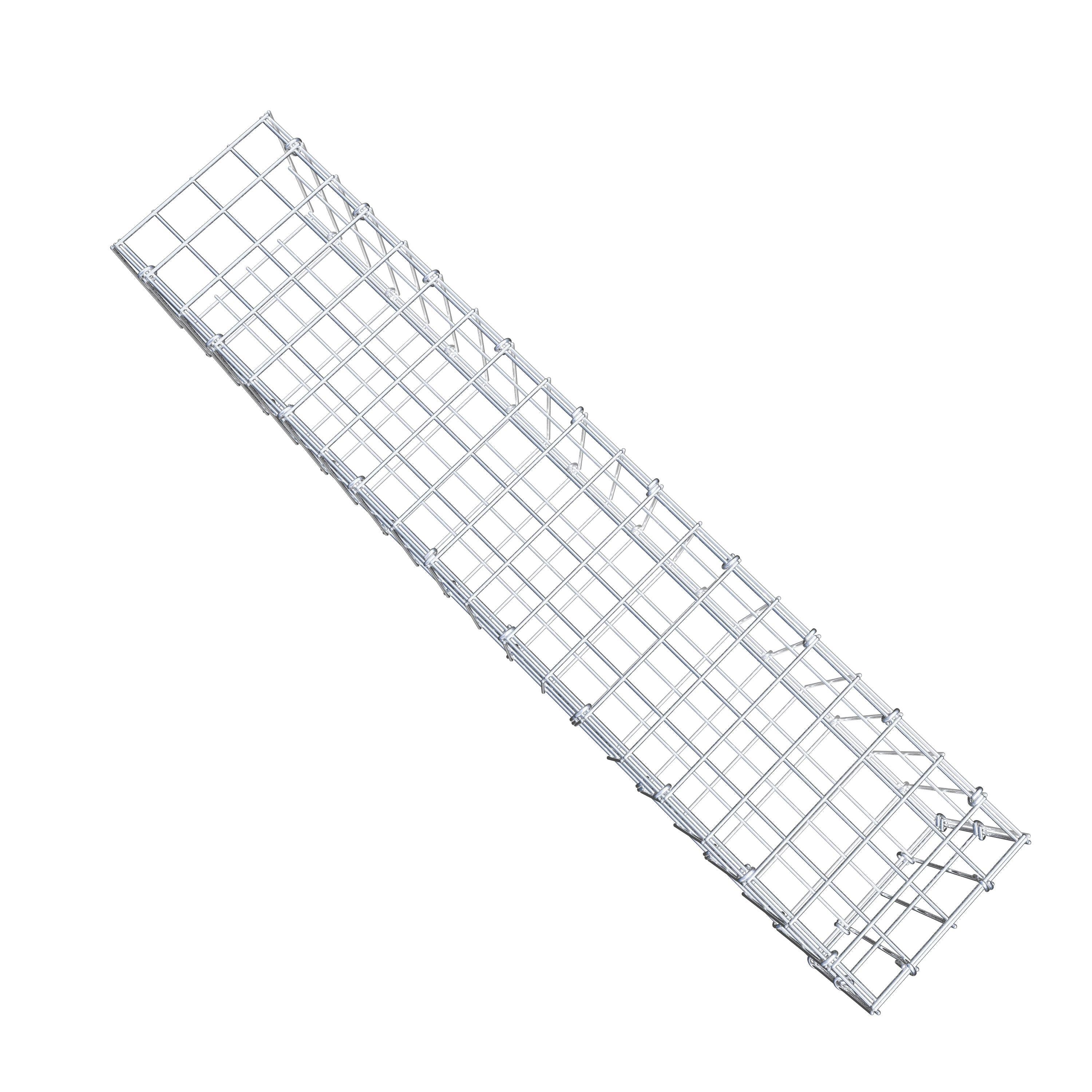 Mounted gabion type 2 100 cm x 20 cm x 20 cm, mesh size 5 cm x 10 cm, C-ring