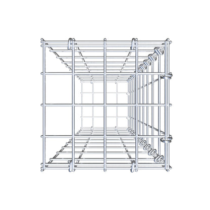 Gavión complementario tipo 2 100 cm x 20 cm x 20 cm, malla 5 cm x 10 cm, anillo en C