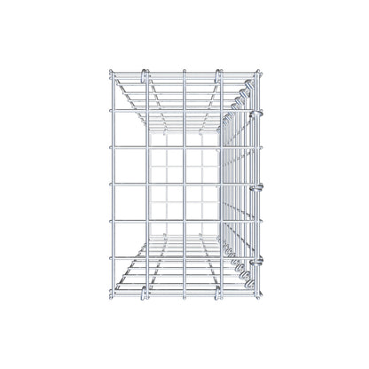 Fourche rapportée type 2 100 cm x 20 cm x 30 cm, mailles 5 cm x 10 cm, anneau en C