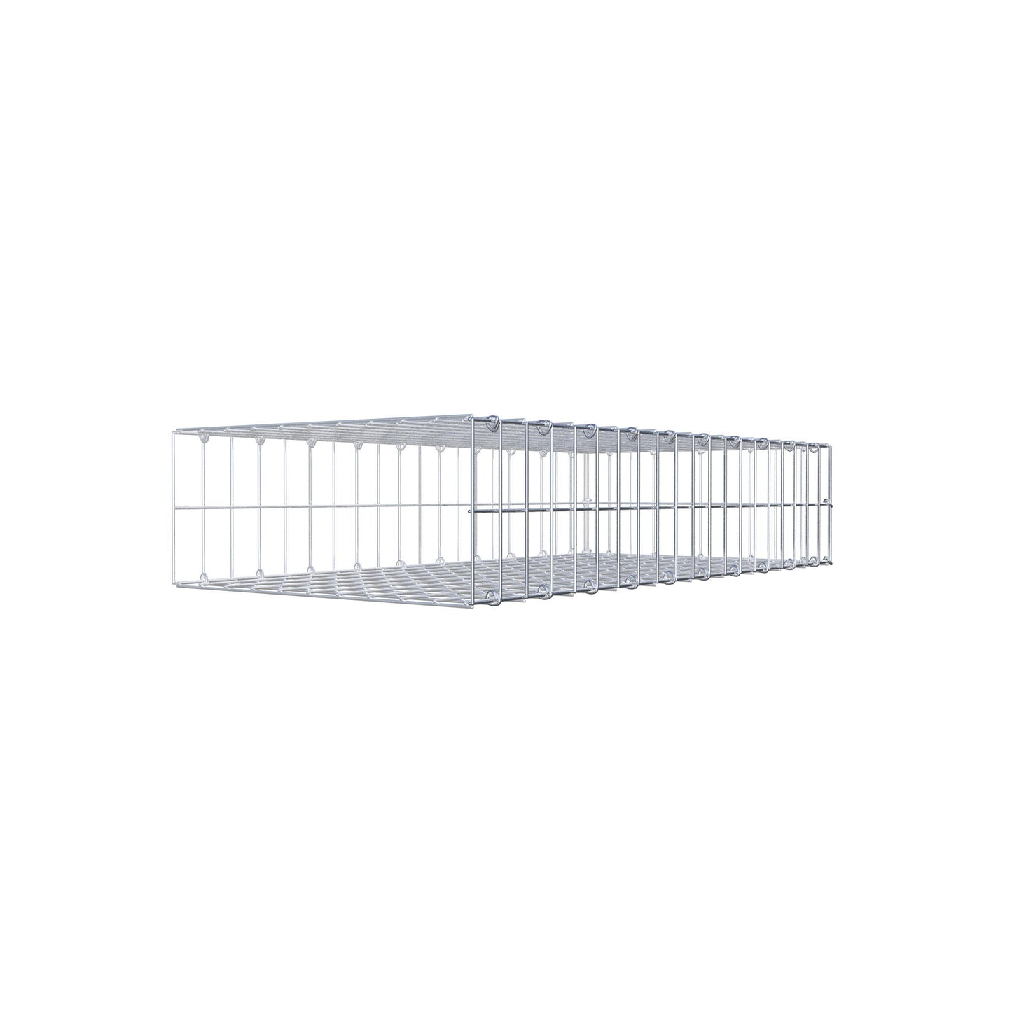 Anbaugabione Typ 2 100 cm x 20 cm x 50 cm, Maschenweite 5 cm x 10 cm, C-Ring