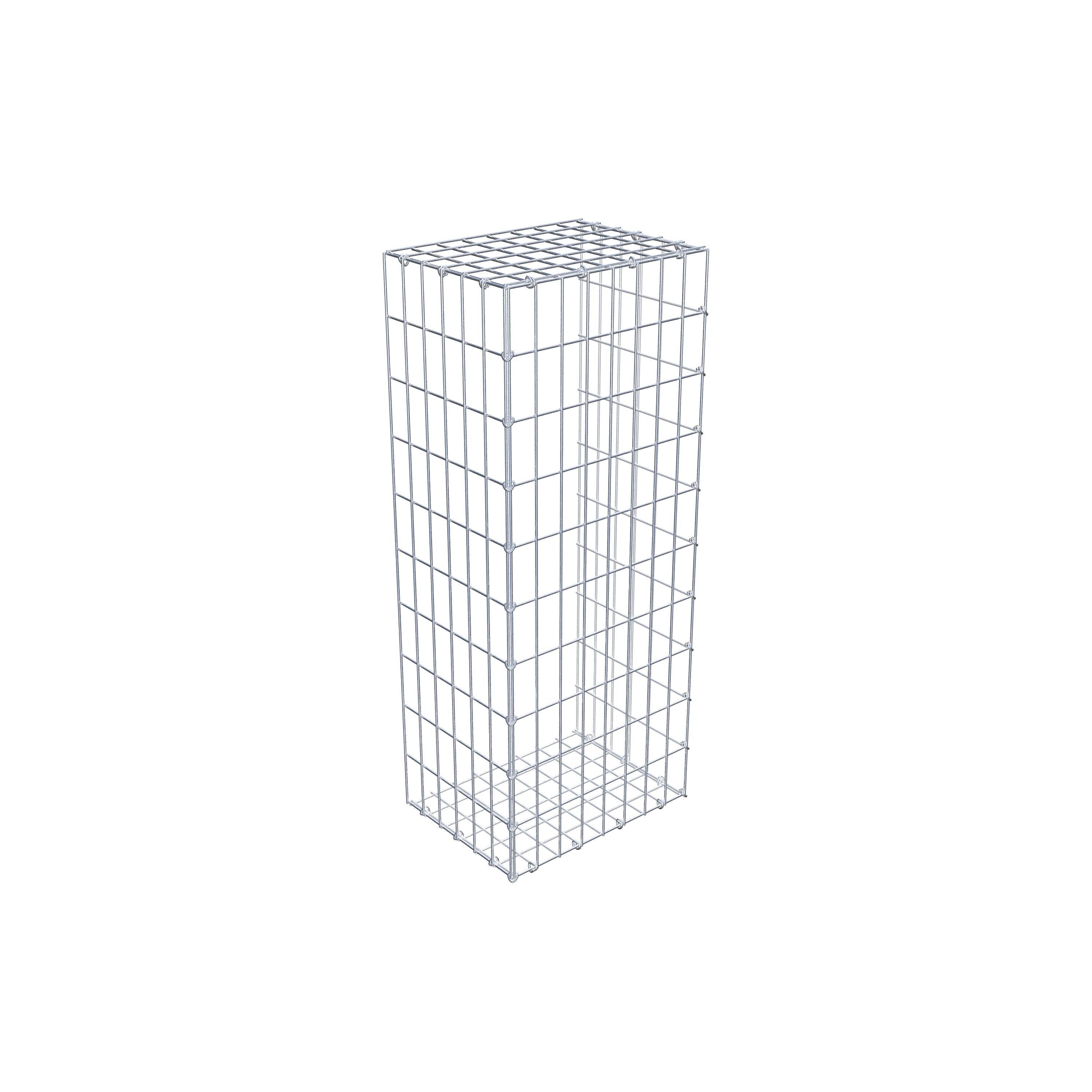 Monteret gabion type 2 100 cm x 30 cm x 40 cm, maskestørrelse 5 cm x 10 cm, C-ring