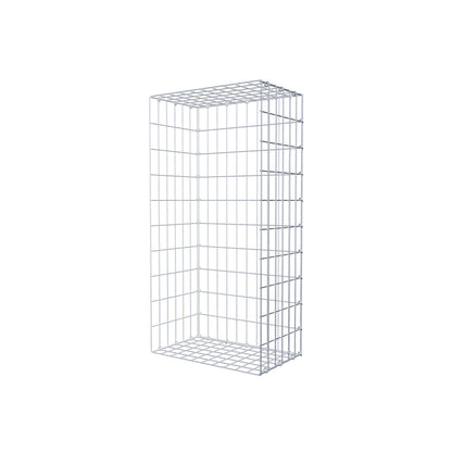 Monteret gabion type 2 100 cm x 30 cm x 50 cm, maskestørrelse 5 cm x 10 cm, C-ring