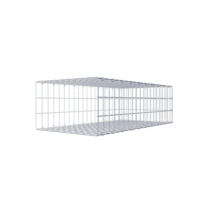 Monteret gabion type 2 100 cm x 30 cm x 50 cm, maskestørrelse 5 cm x 10 cm, C-ring