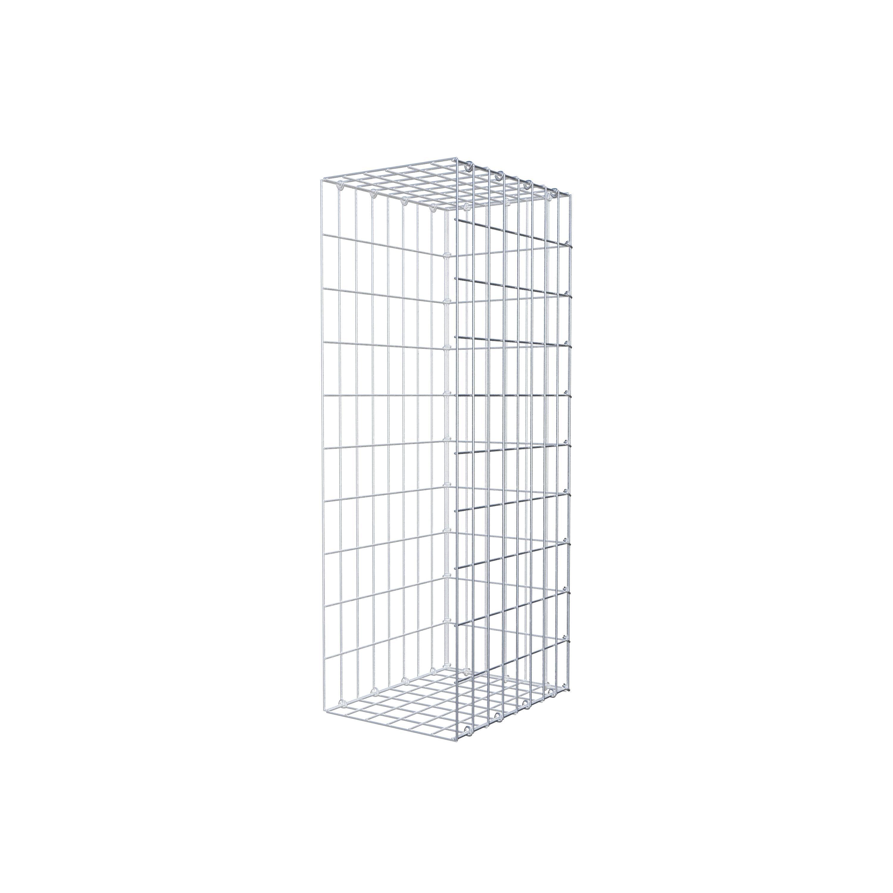 Monteret gabion type 2 100 cm x 40 cm x 30 cm, maskestørrelse 5 cm x 10 cm, C-ring