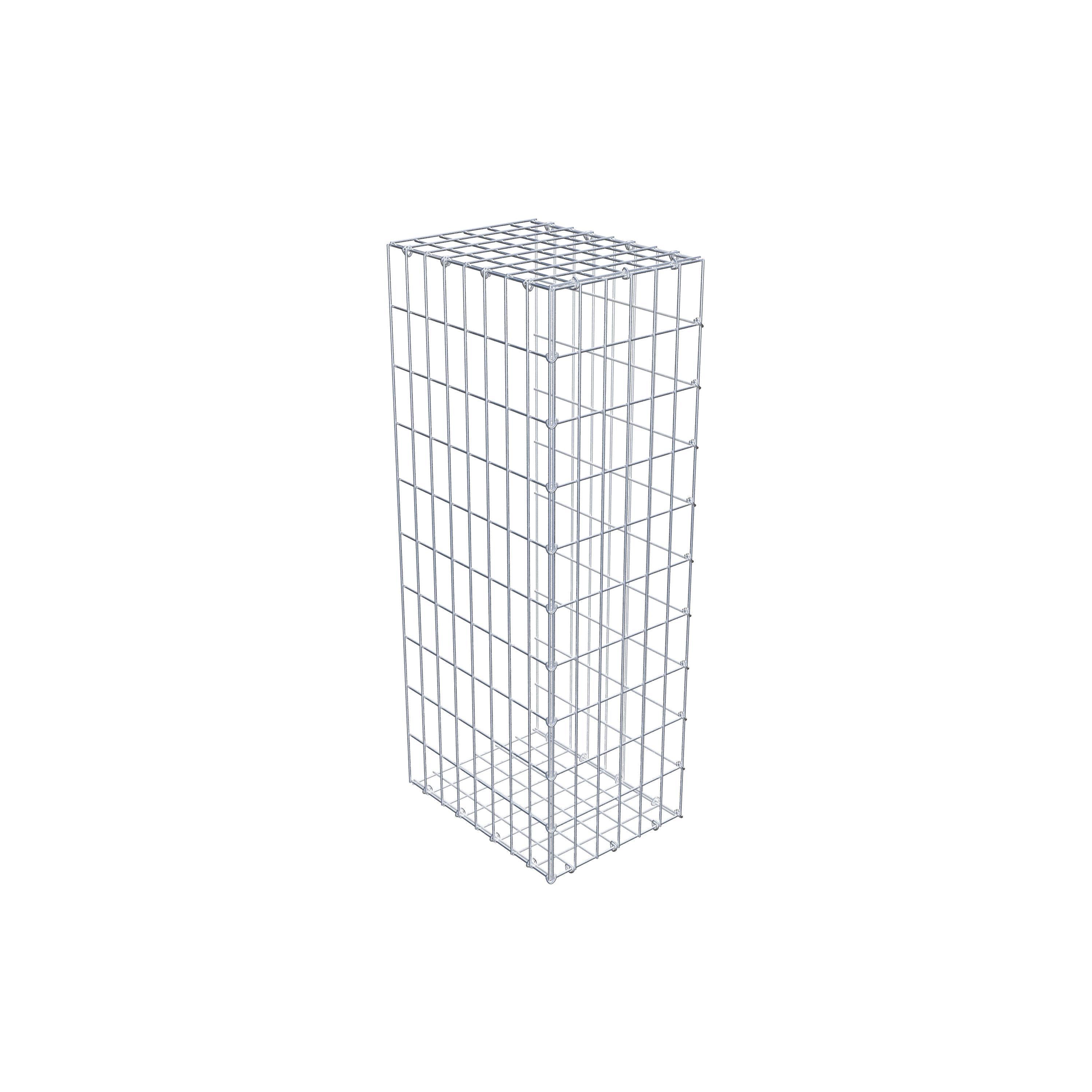 Mounted gabion type 2 100 cm x 40 cm x 30 cm, mesh size 5 cm x 10 cm, C-ring