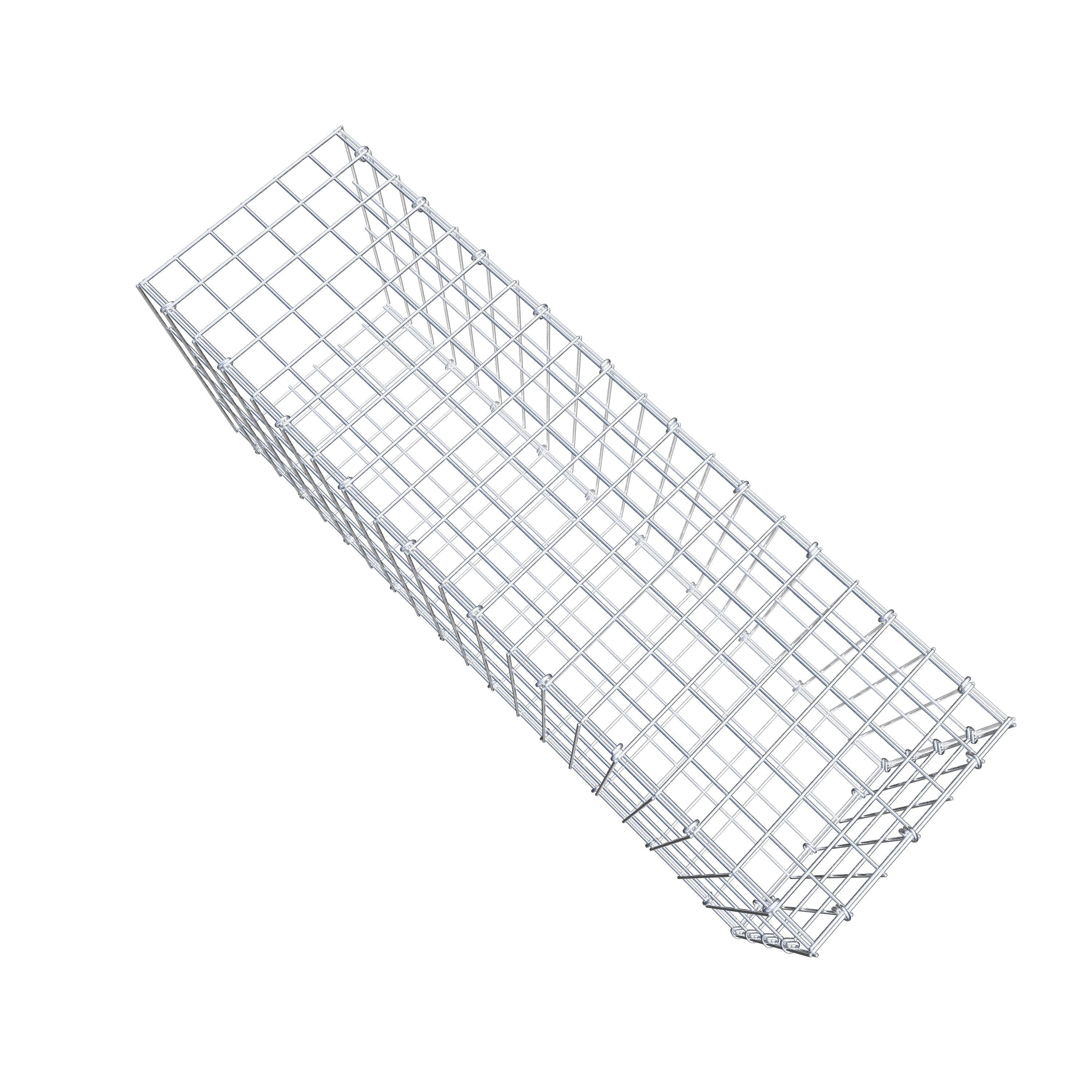 Mounted gabion type 2 100 cm x 40 cm x 30 cm, mesh size 5 cm x 10 cm, C-ring