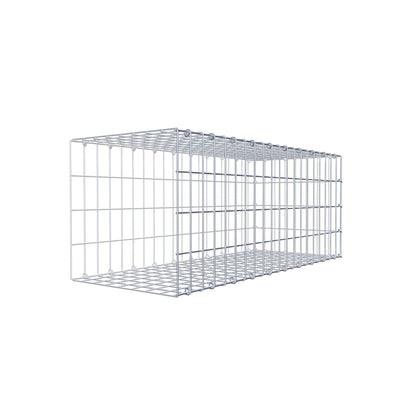 Opzetpaal type 2 100 cm x 40 cm x 40 cm, maaswijdte 5 cm x 10 cm, C-ring